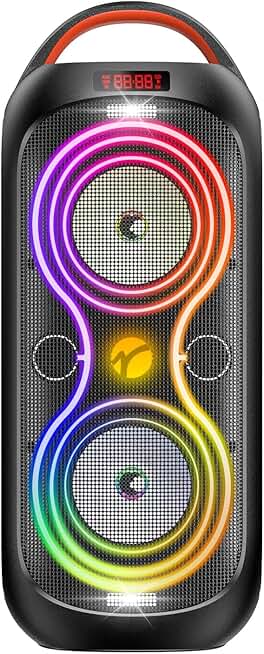 Wireless Bluetooth Party Speaker with LED Lights