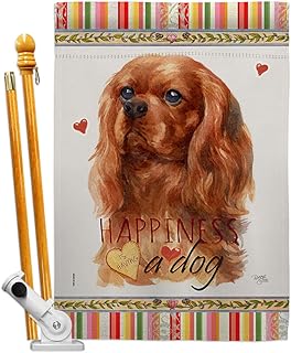 Ruby Cavalier King Spaniel House Flag Set