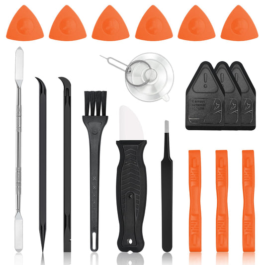 20-Piece Plastic and Metal Pry Tool Set for Electronics