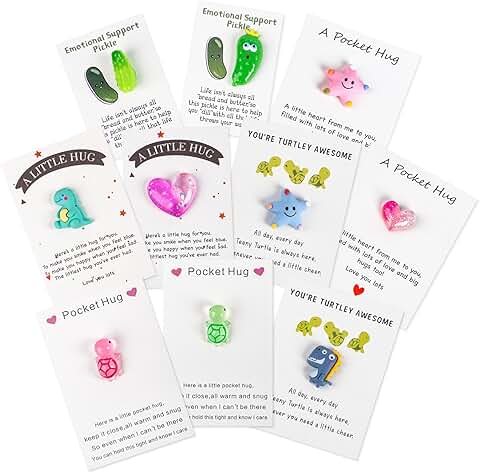 Mini Cute Pocket Hug Cards with Quotes, Gift and Note