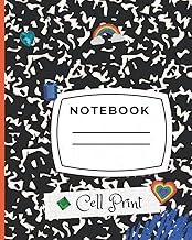 Cell Print Notebook with 120 Pages, 8.5 x 11