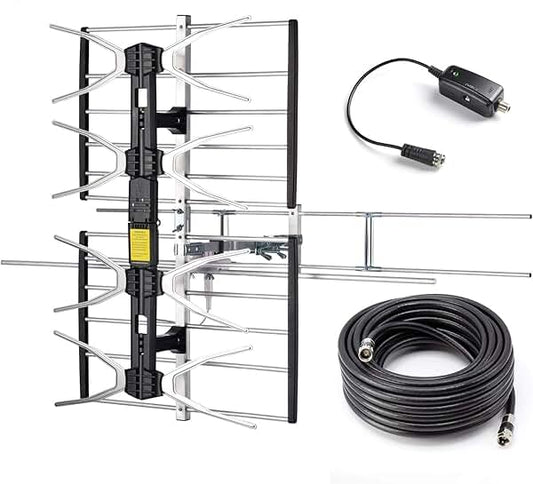 Outdoor Digital HDTV Antenna with 150 Mile Range
