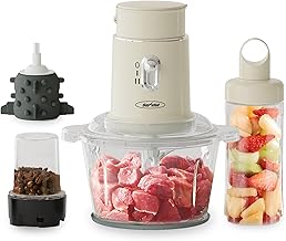 Electric Food Chopper with 4-in-1 Function and Glass Bowl