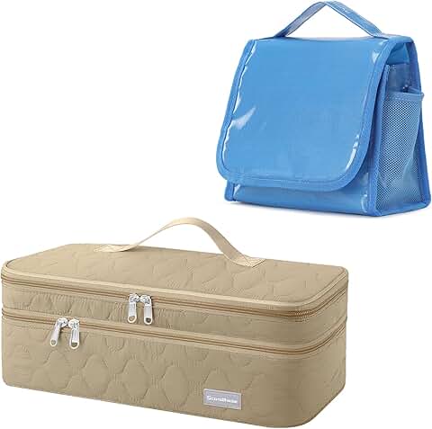 Double-Layer Travel Storage and Toiletry Bag