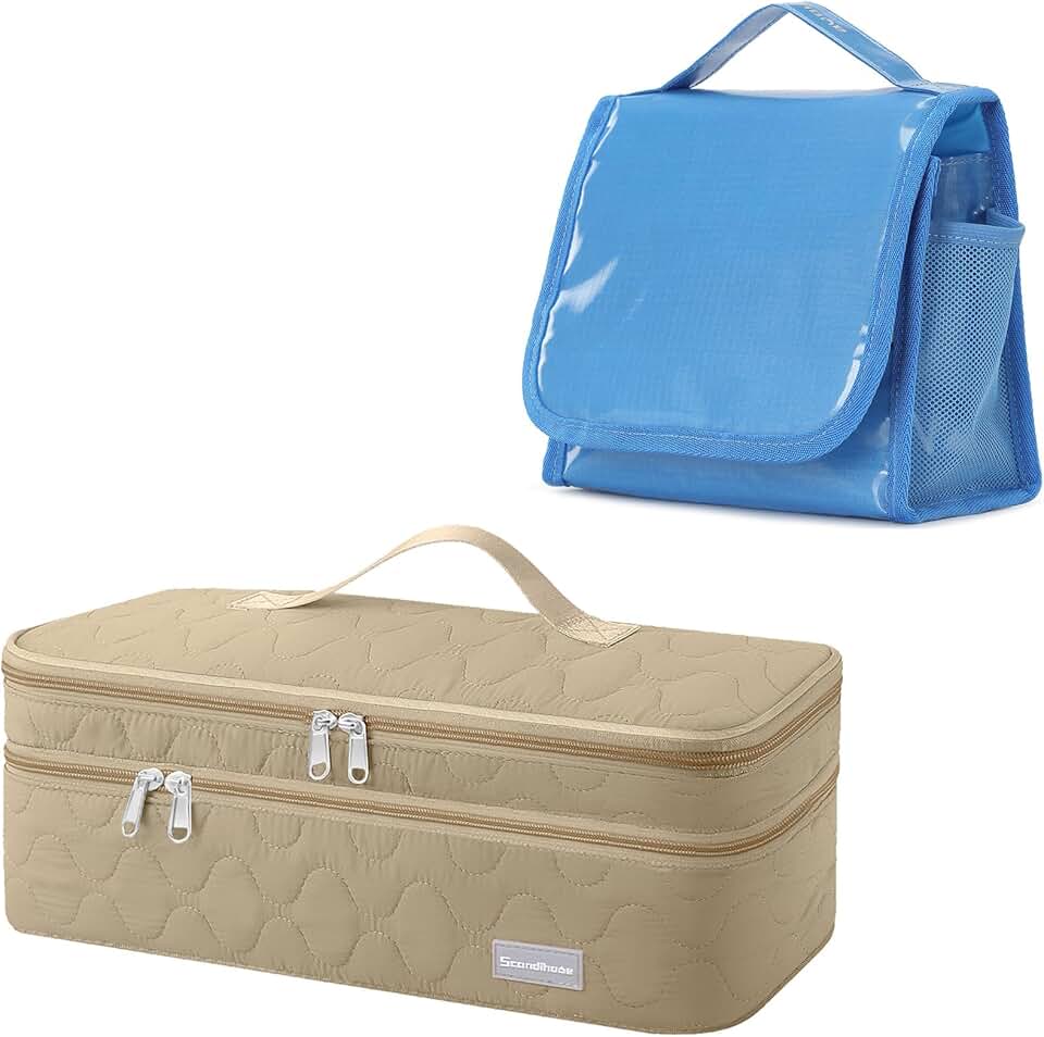 Double-Layer Travel Storage and Toiletry Bag