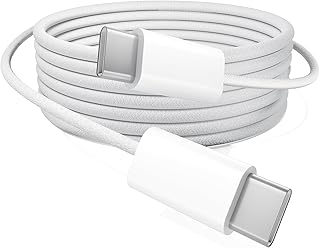 60W Fast USB C to C Charging Cable, 6ft Nylon