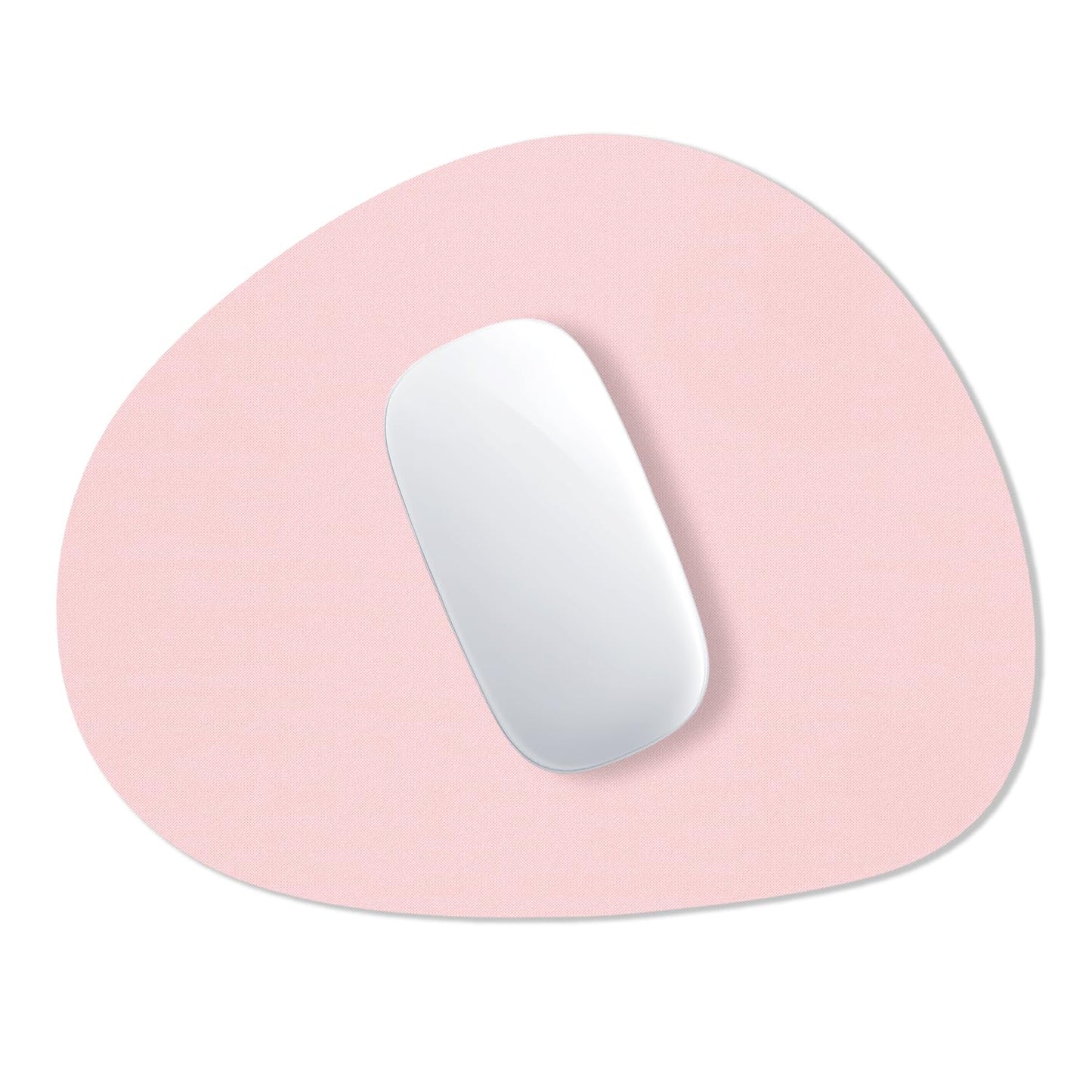 Pink oval mouse pad, 8.7 x 7.1 inches, anti-slip and waterproof