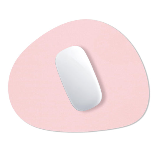 Pink oval mouse pad, 8.7 x 7.1 inches, anti-slip and waterproof