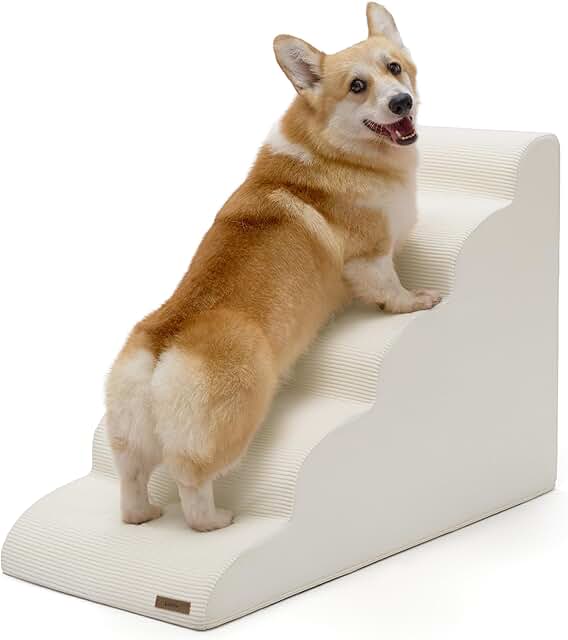 Dog Steps for High Bed with Non-Slip Bottom