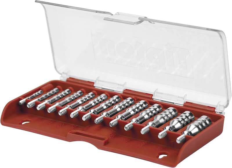 13 Caliber Firearm Cleaning Jag Set with Storage