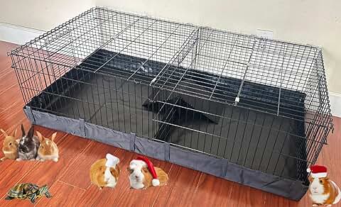 Large Guinea Pig and Small Pet Habitat with Cover