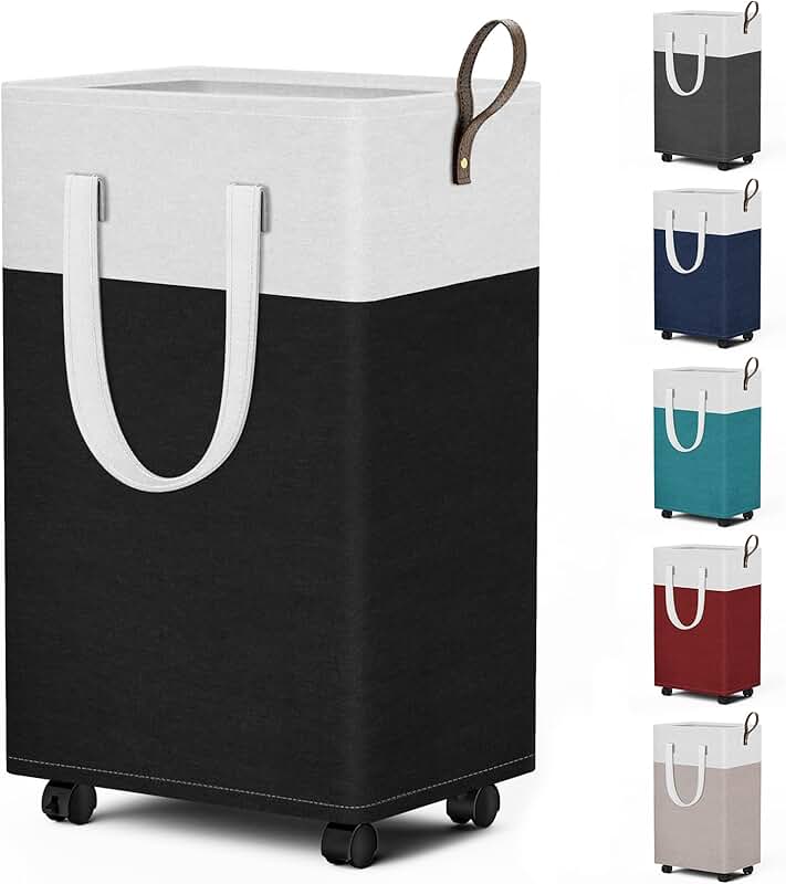 Large trash bag holder with lid for kitchen and bathroom