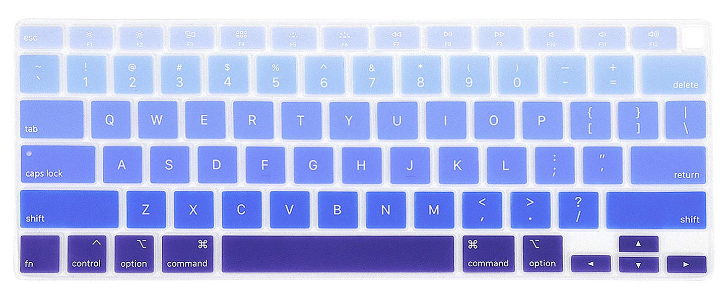 Blue Silicone Keyboard Cover for 13-Inch MacBook Air