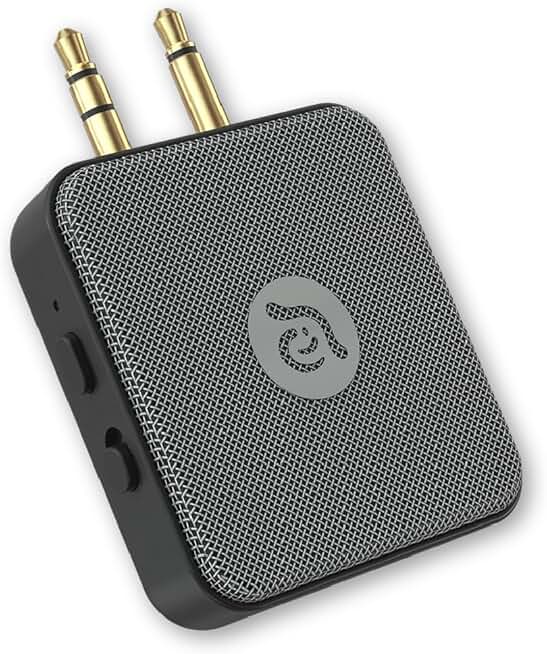 Wireless Bluetooth Audio Adapter with Dual 3.5mm Plug