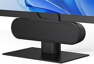 Desktop USB Monitor Speaker Bar with Clip-On