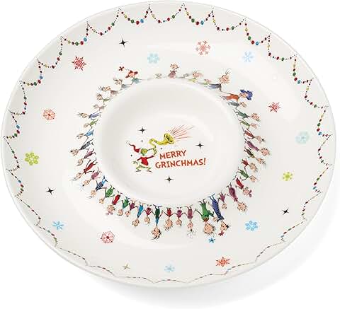 Merry Grinchmas Chip and Dip Bowl for Holidays