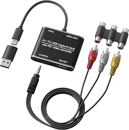 RCA to HDMI and VHS to Digital Video Converter