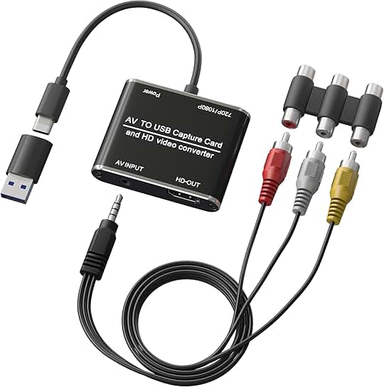RCA to HDMI and VHS to Digital Video Converter