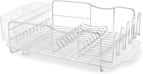 3-Piece Stainless Steel Dish Rack for Kitchen Counter