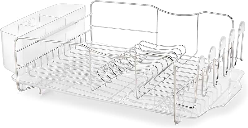 3-Piece Stainless Steel Dish Rack for Kitchen Counter