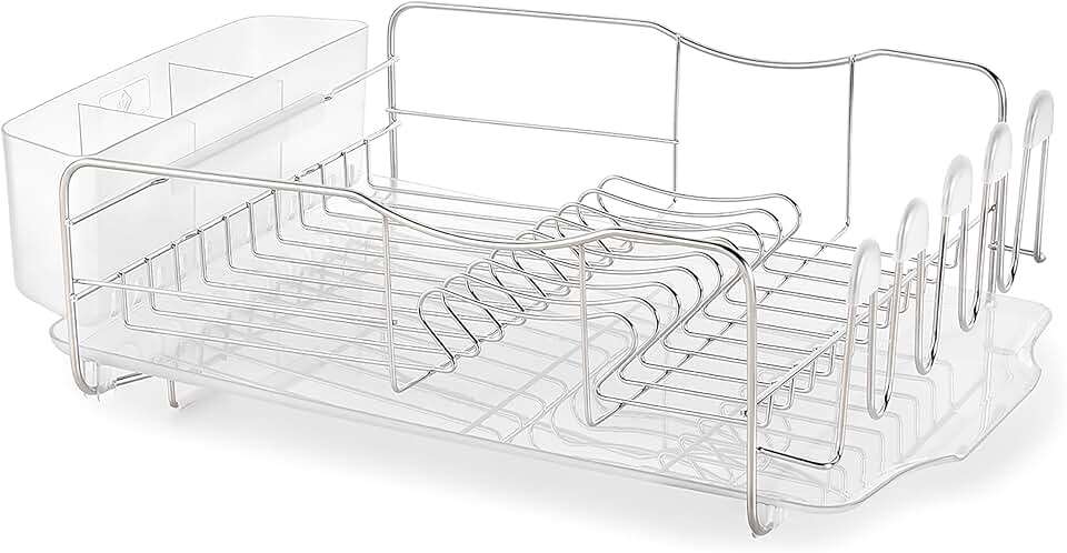 3-Piece Stainless Steel Dish Rack for Kitchen Counter