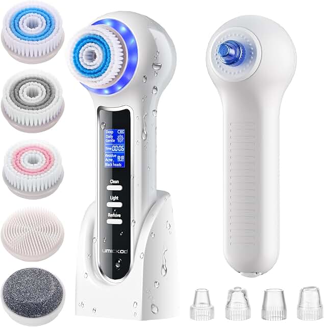 Rechargeable 3-in-1 Face Scrubber with LCD Screen