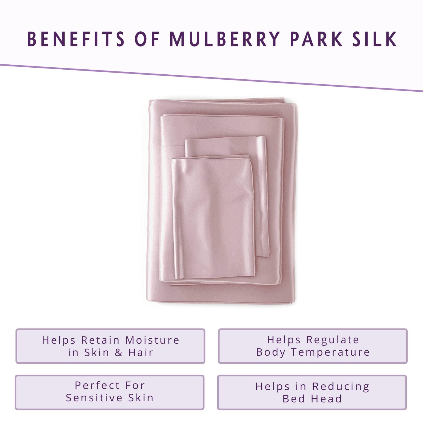 Mu erry 100% Pure Cal King Silk Fitted Sheet 22 Momme 6A Mu erry Silk Bed Sheets with 17" Deep Pocket  Breathable, Ultra-Soft, Oeko-TEX  Seamless  Rose Quartz