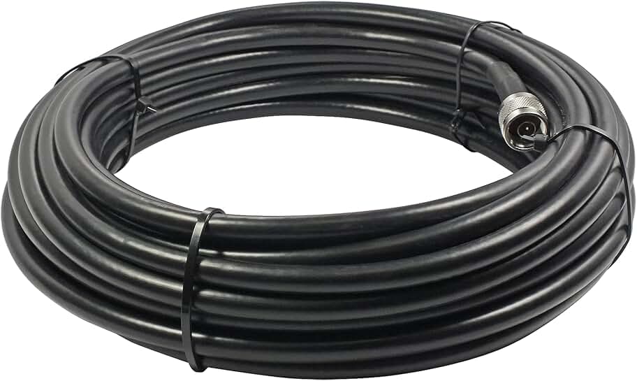 50-foot ultra low-loss coax cable with N-male connectors