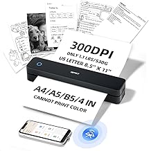 Wireless portable thermal printer for travel and home use