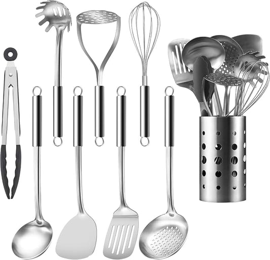 19-Piece Nonstick Granite Cookware Set with Lids