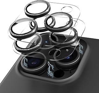 Glitter Clear 9H Tempered Glass Camera Lens Protector