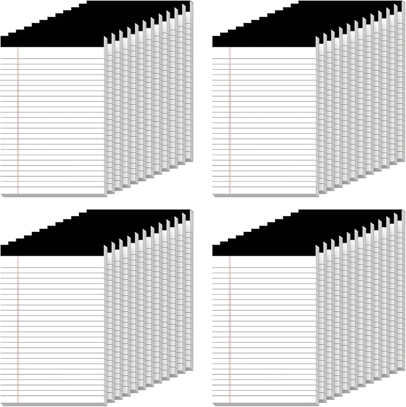 5" x 8" Legal Note Pads, 48 Pack, 30 Sheets