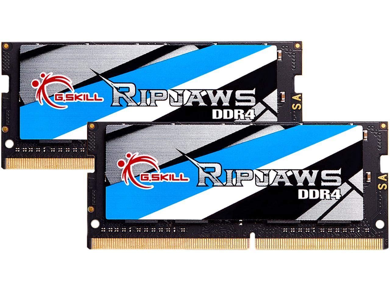 RipJaws Series 32GB (2 x 16GB) 260-Pin SO-DIMM PC4-25600 DDR4 3200 CL22-22-22-52 1.20V Dual Channel Memory Model F4-3200C22D-32GRS