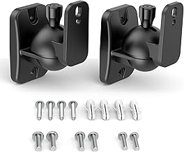 Wall Mount Brackets for Speakers, 2 Pack, Black