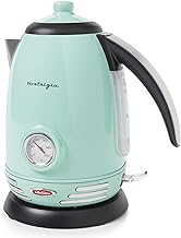 Retro Stainless Steel Electric Tea and Water Kettle, 1.7L