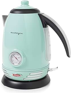 Retro Stainless Steel Electric Tea and Water Kettle, 1.7L