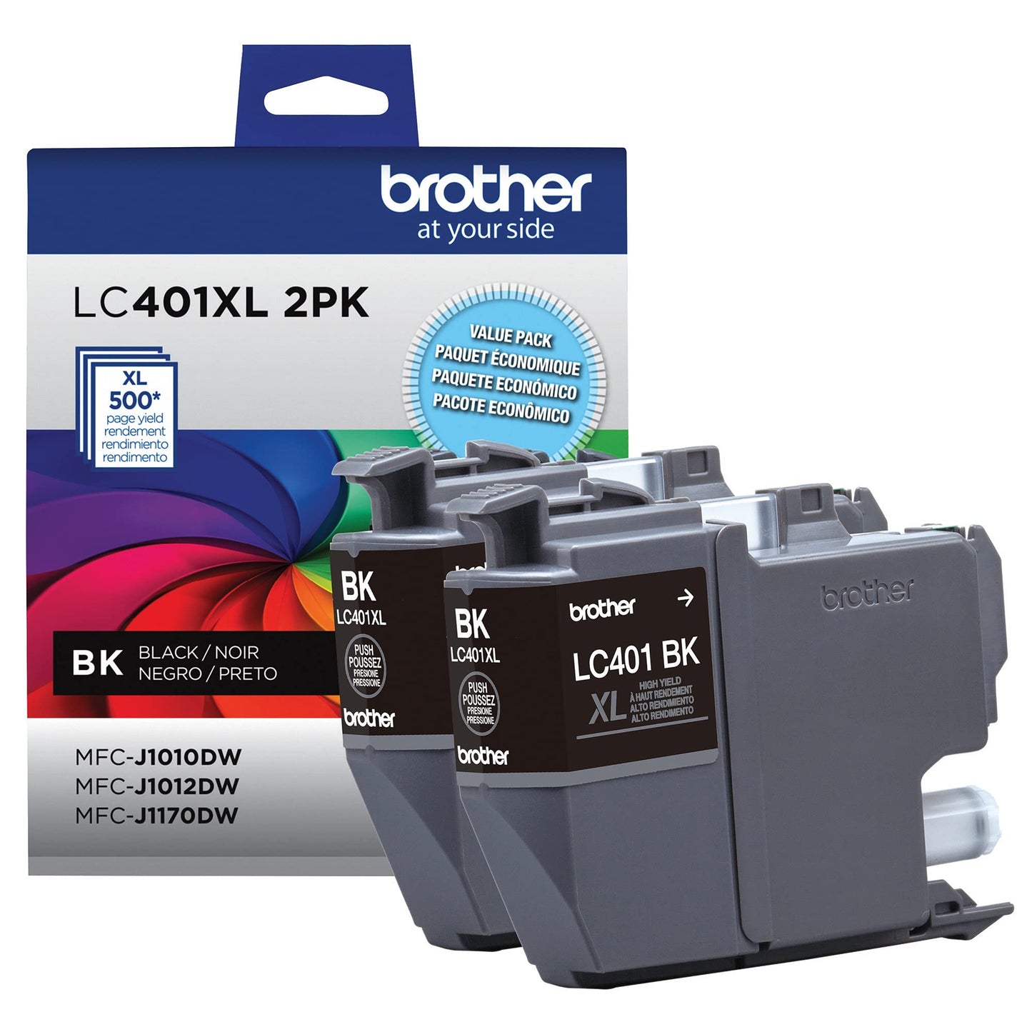 Genuine LC401XL 2PK High Yield 2-Pack Black Ink Cartridges