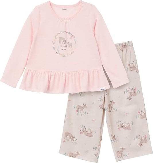 Toddler Girls' Deer Pajama Set 3T