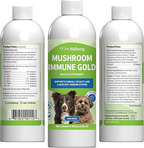 Pet Wellbeing Mushroom Immune Support for Dogs