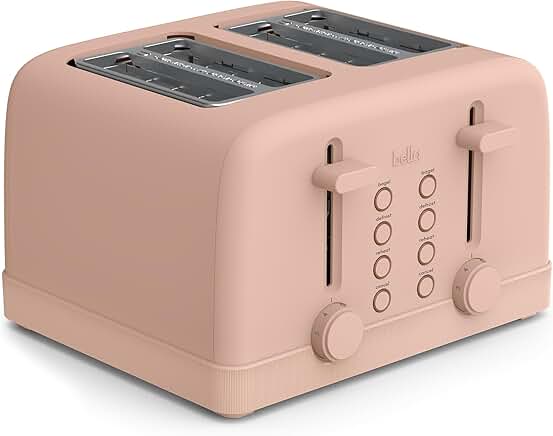 4-Slice Toaster with Shade Control and Removable Crumb Tray