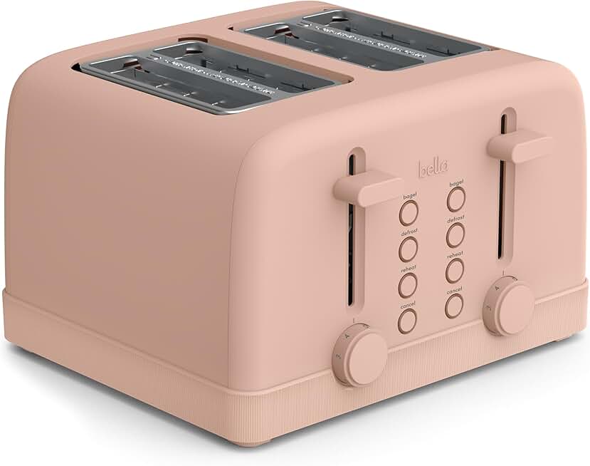 4-Slice Toaster with Shade Control and Removable Crumb Tray