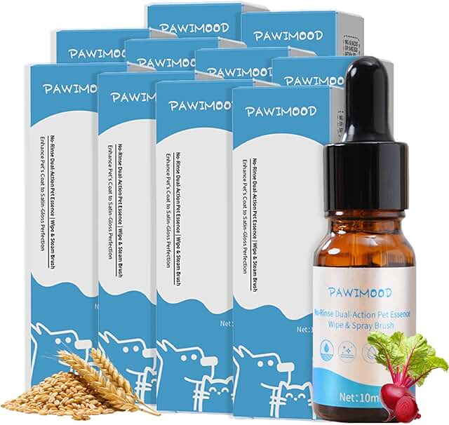10Pcs Waterless Pet Shampoo with Pomegranate Scent