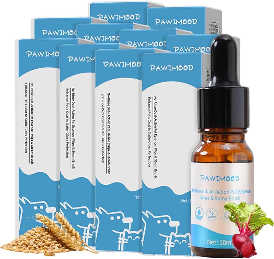 10Pcs Waterless Pet Shampoo with Pomegranate Scent