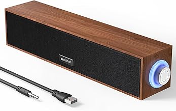 Wooden USB Computer Speakers with 3.5mm AUX