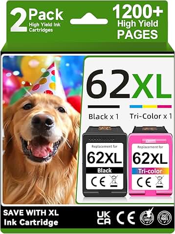 Black and color ink cartridges for HP printers