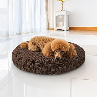 Soft, washable donut bed for dogs and cats