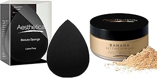 Beauty Sponge Blender with Loose Setting Powder