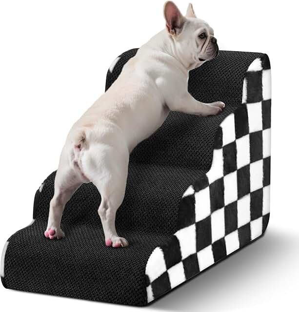 Dog stairs for bed and couch, 4-step, non-slip, 20.5 inches