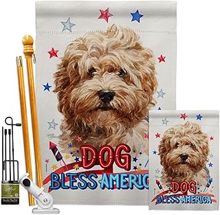 Patriotic Dog and Animal Garden Flag for Yard