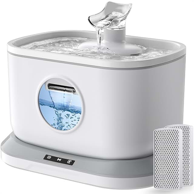 Wireless Battery-Operated Cat Water Fountain with Motion Sensor